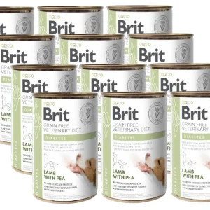 BRIT GF Veterinary Diets Dog Diabetes 12x400g - karma mokra dla psa