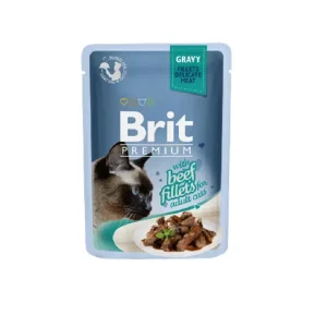 BRIT kot Gravy Fillets with Beef 85g