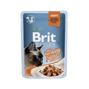 BRIT kot Gravy Fillets with Turkey 85g