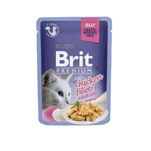 BRIT kot Jelly Fillets with Chicken 85g
