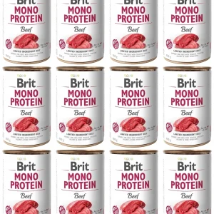 Brit Mono Protein Beef Wołowina Puszka 12 x 400 g