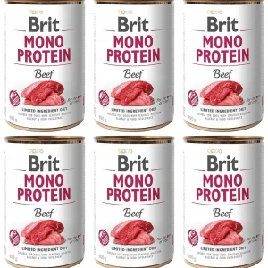 Brit Mono Protein Beef Wołowina Puszka 6 x 400 g