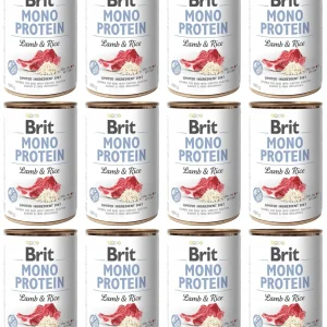Brit Mono Protein Lamb & Rice Puszka 12 x 400g