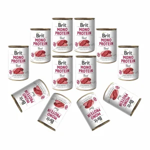 BRIT MONO PROTEIN Mokra Karma Dla Psa Beef Wołowina 12x400g
