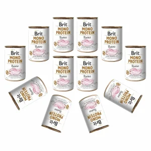 BRIT MONO PROTEIN Mokra Karma Dla Psa Rabbit Królik 12x400g