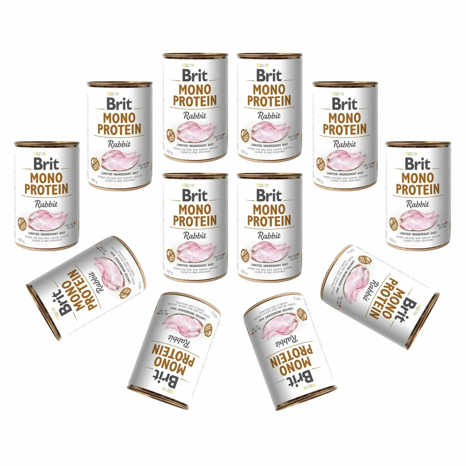BRIT MONO PROTEIN Mokra Karma Dla Psa Rabbit Królik 12x400g