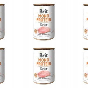 Brit Mono Protein Turkey Indyk Puszka 6 x 400 g