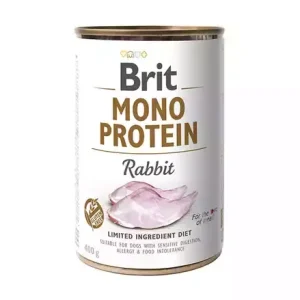 BRIT Monoprotein Rabbit mokra karma dla psa 400g