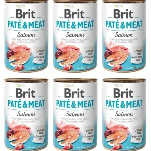 Brit Pate&Meat Dog Salmon 6 x 400 g