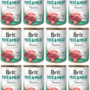 Brit Pate&Meat Dog Venison Dziczyzna 12 x 400 g