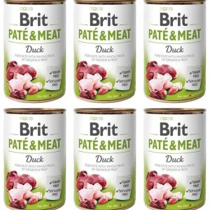 Brit Pate&Meat Duck Kaczka 6×400 g