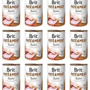Brit Pate&Meat Rabbit Królik 12 x 400 g