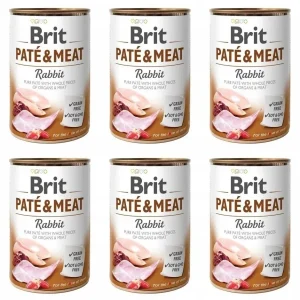 Brit Pate&Meat Rabbit Królik 6 x 400 g