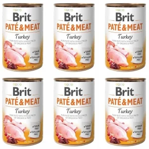 Brit Pate&Meat Turkey Indyk 6 x 400 g
