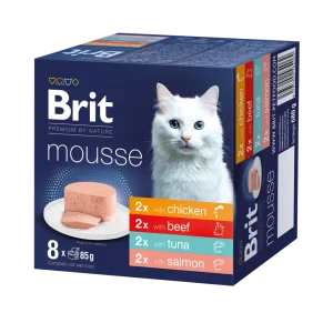 Brit Premium by Nature Cat Mousse MIX 8x85g