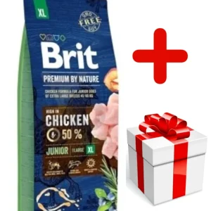 BRIT Premium By Nature Junior XL 15kg + niespodzianka dla psa GRATIS!