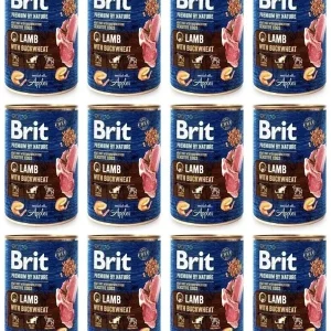 Brit Premium By Nature Lamb Jagnięcina 12 x 400 g