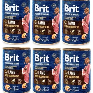 Brit Premium by Nature Lamb With BUCKWHEAT 6x400g