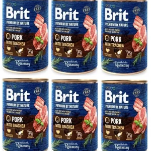 Brit Premium by Nature Pork with Trachea 6x400g