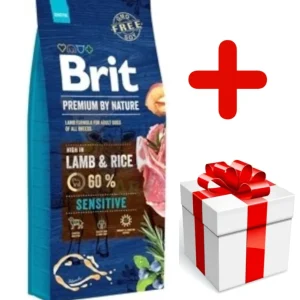 BRIT Premium By Nature Sensitive Lamb 15kg + niespodzianka dla psa GRATIS!