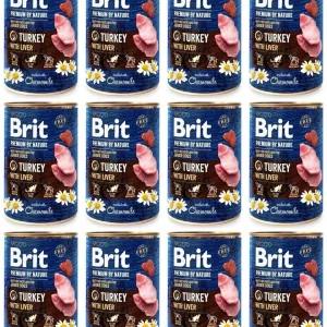 Brit Premium By Nature Turkey Indyk 12 x 400 g