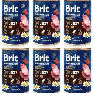 Brit Premium By Nature Turkey Indyk 6 x 400 g
