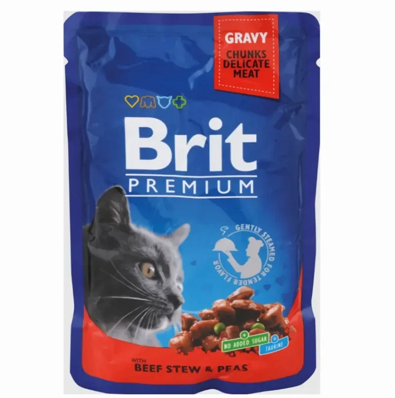BRIT Premium kot Beef Stew & Peas 100g