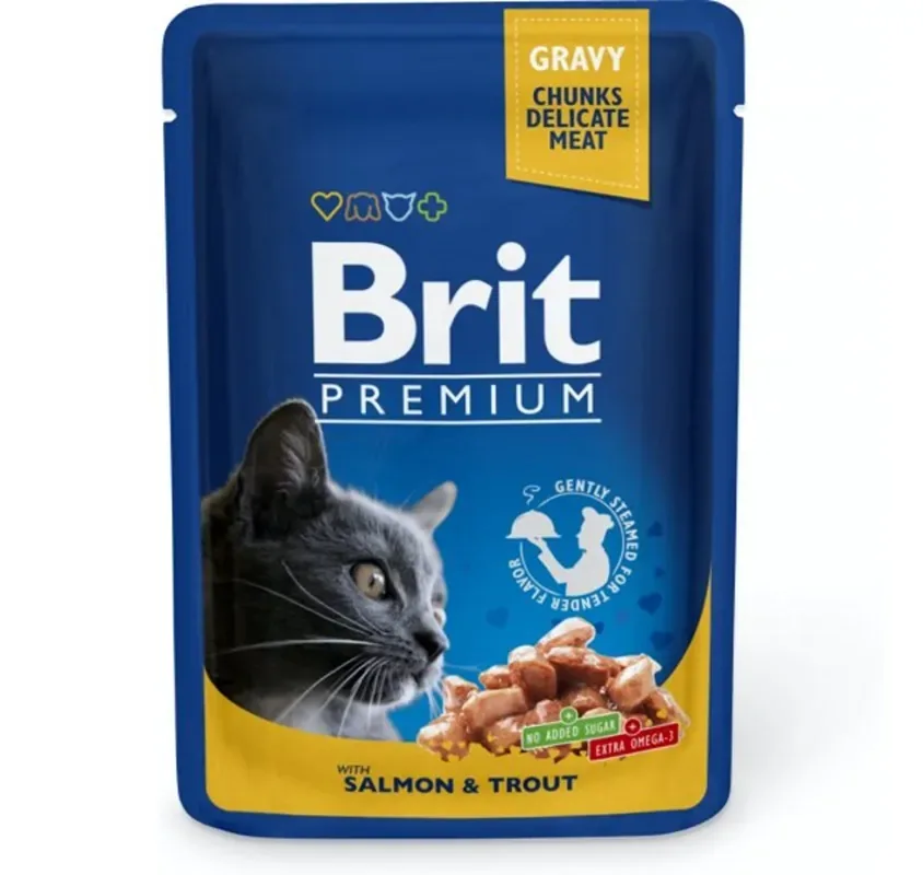 BRIT Premium kot Salmon & Trout 100g