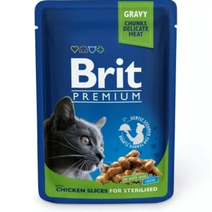BRIT Premium kot Slices For Sterilised 100g
