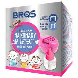 BROS - elektro+płyn na komary dla dzieci od 1 r.ż.