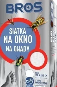 BROS - siatka na okno 130x150 biała