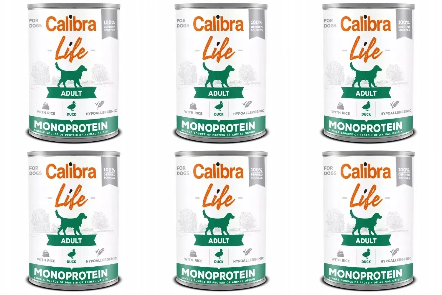 Calibra Life Dog Monoprotein Duck 6 x 400 g