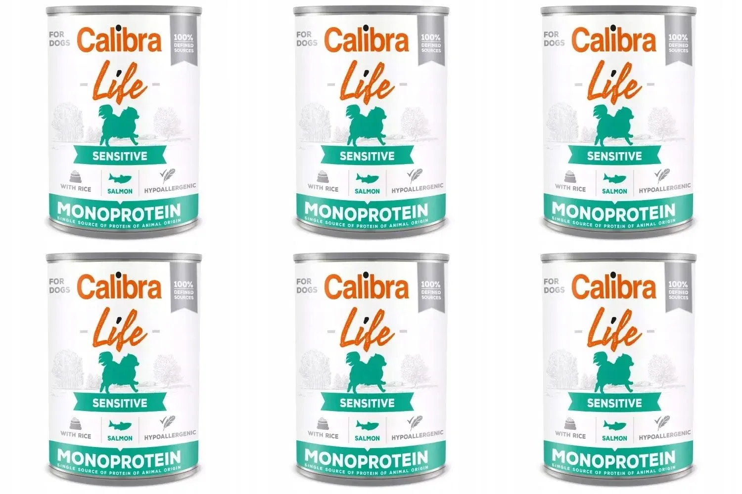 Calibra Life Dog Monoprotein Salmon 6 x 400 g