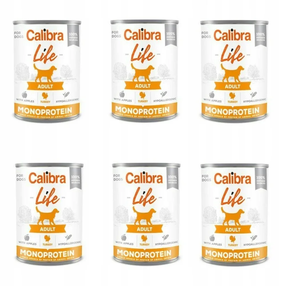 Calibra Life Dog Monoprotein Turkey 6 x 400 g