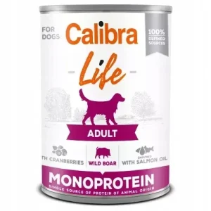 Calibra Life Dog Monoprotein Wild Boar Puszka 400g