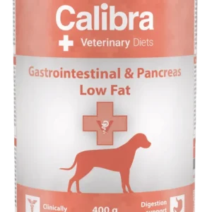 Calibra Veterinary Diet Pies Gastrointestinal Low Fat Puszka 400g trzustka