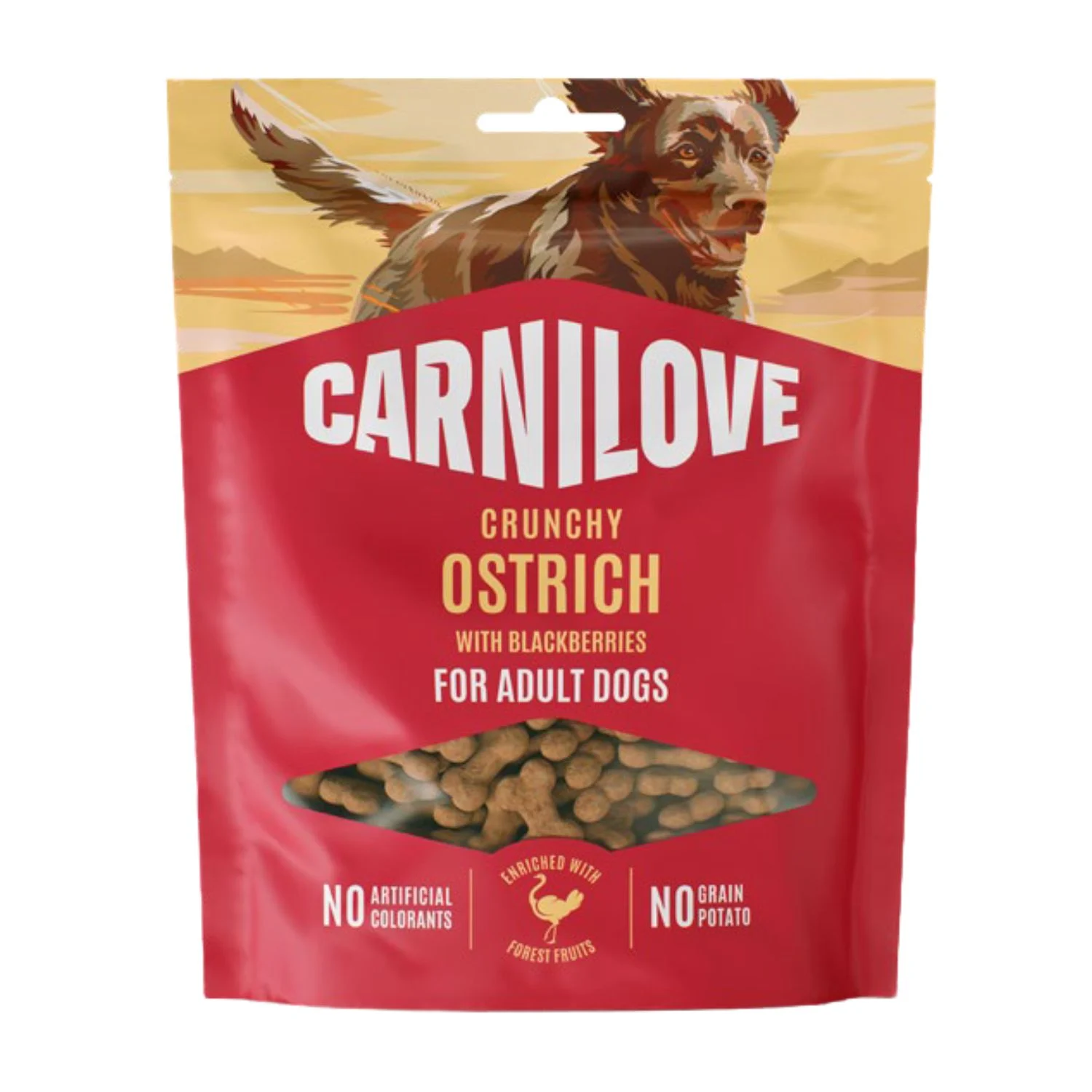 Carnilove Crunchy Snack Struś z Jeżynami 200 g