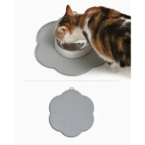 Catit Podkładka silikonowa w kształcie kwiata, szara, 30 cm