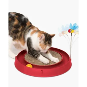 Catit Tor Catit Play’n Scratch z drapakiem, 4 x 36 x 39,5 cm, czerwony