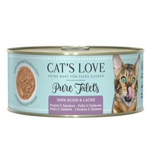 CAT’S LOVE FIlet Pur Lachs Huhn – filety z łososia i kurczaka 100g