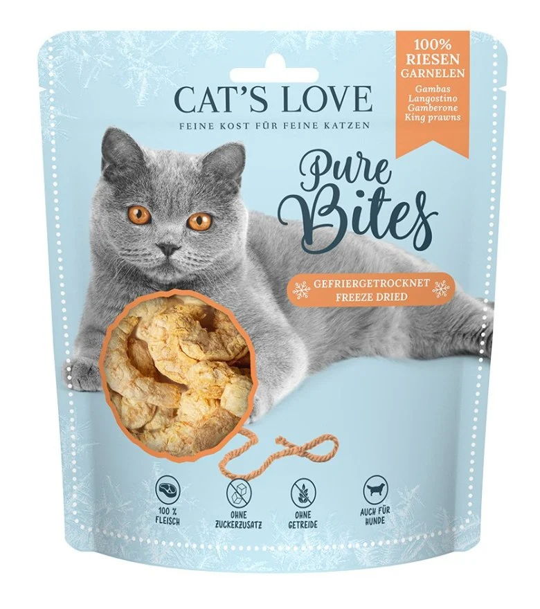 CAT’S LOVE- LIOFILIZOWANE KREWETKI KRÓLEWSKIE