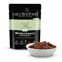 Catz finefood Purrrr No. 109 dzik 85g saszetka mokrej mono białkowej karmy dla kota z mięsa dzika