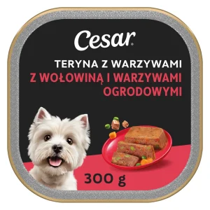 Cesar Teryna z Warzywami 300 g z Wołowiną i warzywami ogrodowymi