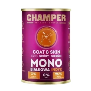 Champer Coat&Skin Mokra Karma Dla Psa Indyk 400g