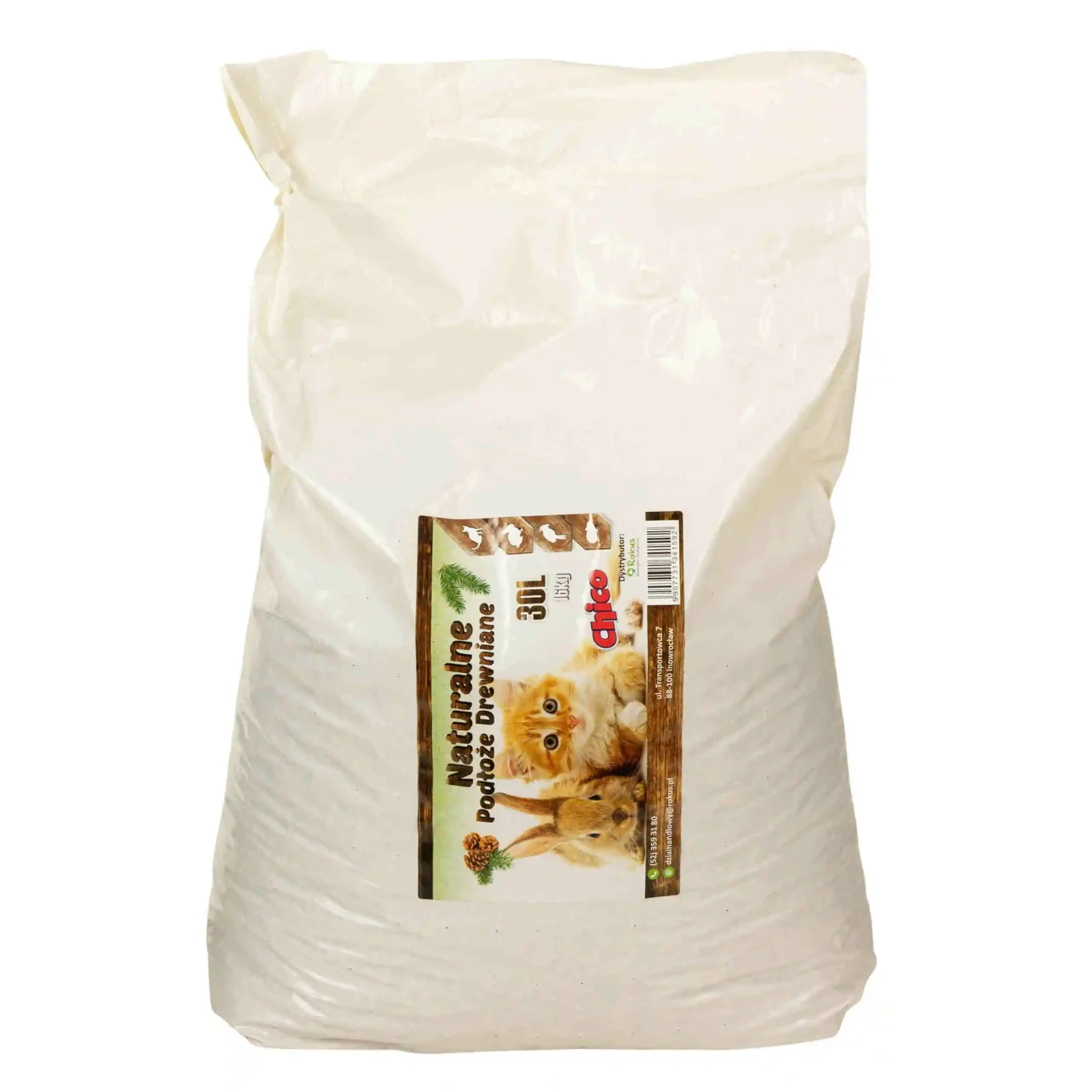 CHICO Żwirek drewniany 30L