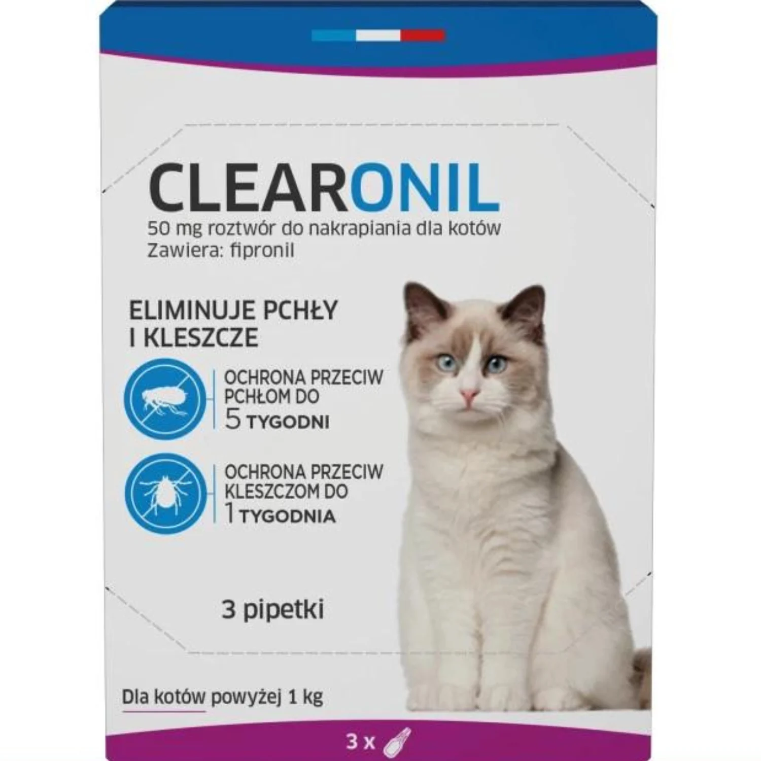 Clearonil Krople na Kleszcze Dla Kotów