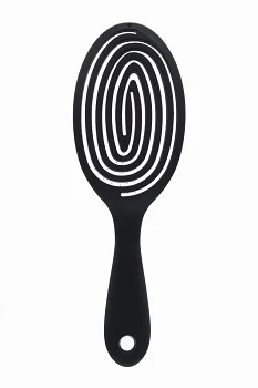 Czarna szczotka o specjalnej spiralnej budowie do czesania psa i kota - Image 2
