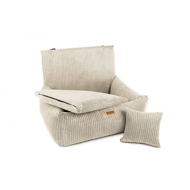 Denzoo Fotelik samochodowy Beżowy – Milano Beige - Image 2
