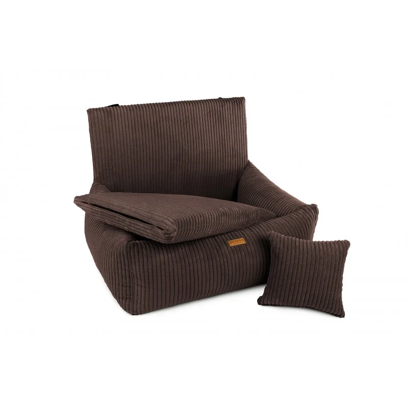 Denzoo Fotelik Samochodowy Brązowy – Milano Brown