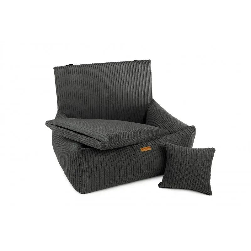 Denzoo Fotelik Samochodowy Ciemnoszary – Milano Dark Grey - Image 2